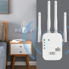 1200Mbps WiFi Range Extender Repeater Wireless Amplifier Router Signal Booster