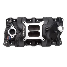 Edelbrock Intake Manifold 71013 Performer Rpm Dual Plane Black Aluminum For Sbc Edelbrock Intake Manifold 71013 Performer Rpm Dual Plane Black Aluminum For Sbc