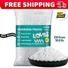10.9Oz Moldable Plastic Pellets - Thermoplastic Beads Polymorph Plastic Meltable