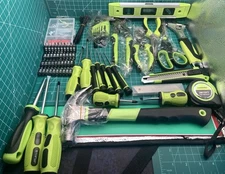 Fastpro 220 Piece Tool Set & Bag Great Starter Kit Essential Hand Tools Green