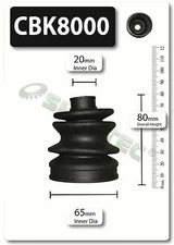 CV Joint Boot CBK8000 Shaftec C.V. Driveshaft Gaiter Genuine Quality Guaranteed