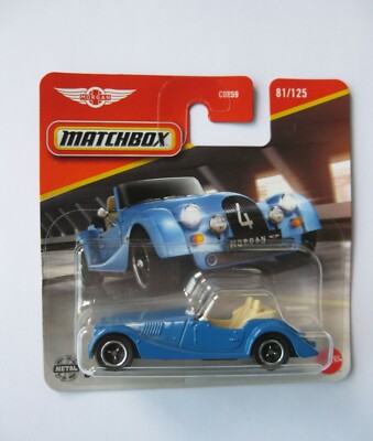 Morgan Plus Four  Blue   81/125 ** Matchbox Main 977E  1:64