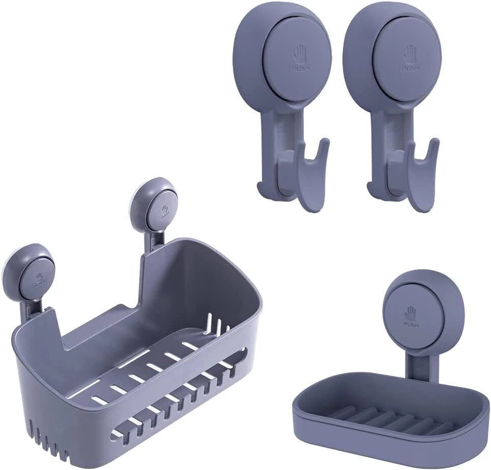 Seifenschale Saugnapf ohne Bohren Duschablage Seifenhalter Seifenablage Sätze - Bild 2 von 4