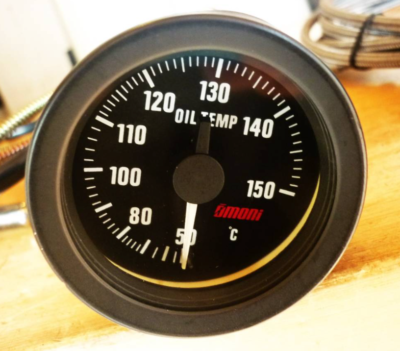 OMORI MECHANICAL OIL PRESSURE & OIL TEMPERATURE METER φ52 LED