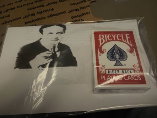 Dai Vernon der Trick, der Houdini Gimmick & Deck täuschte, inklusive rotem Fahrrad