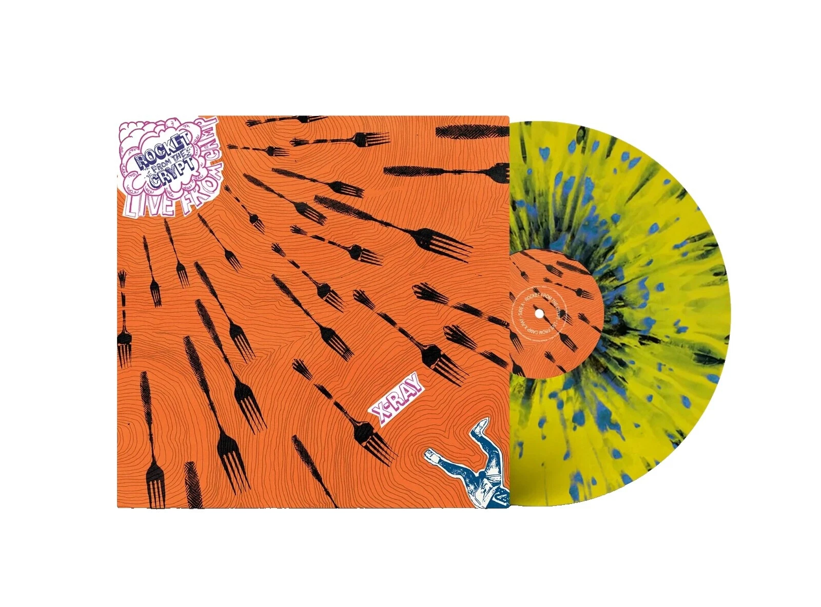 Cohete de rock de los discos de vinilo de la cripta