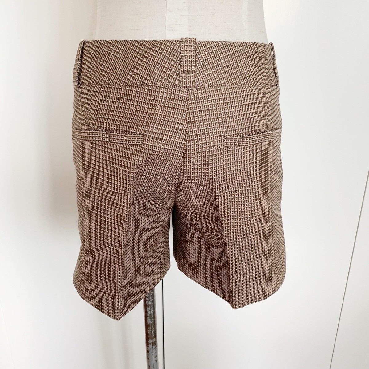 ショートパンツ Chloe Cappuccino Cotton Shorts Chloe Linen And Cotton Blend Plaid Shorts Sz FR34 | eBay
