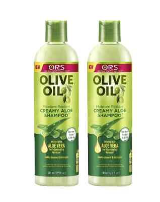 ORS Bio Wurzelstimulator Olivenöl Cremig Aloe Shampoo 370ml 12,5oz 2er Pack