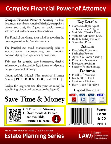 Complex Financial Power of Attorney - Form & CD ( Legal Kit ) - Picture 3 of 5