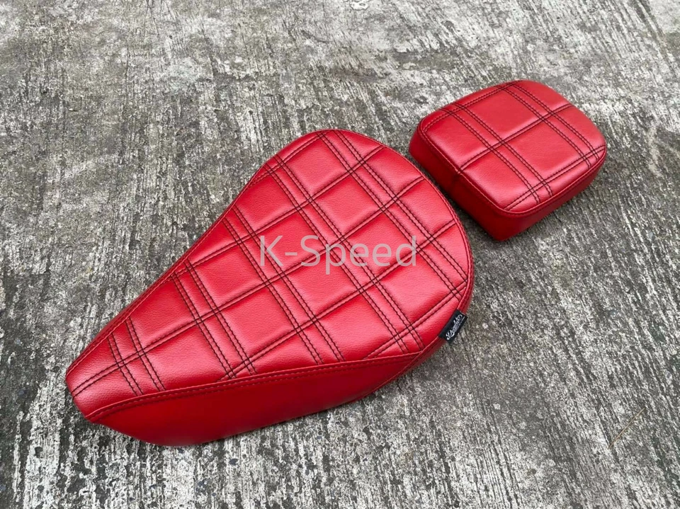 2X Driver passenger cushion seat red leather honda super cub c125 2019-2022 - Изображение 2 из 3