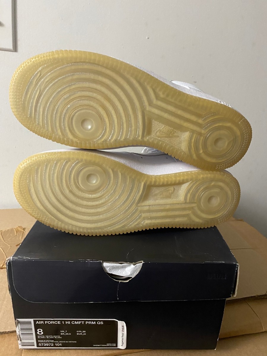 Nike Air Force 1 HI CMFT Comfort Premium QS  573972 101 MEN SZ 13 - NEW Nike Air Force 1 HI CMFT Comfort Premium QS 573972 101 MEN  main image 2