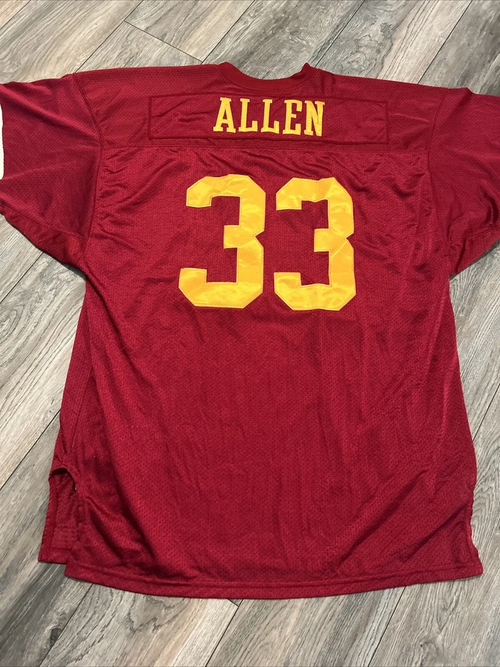 Vintage Russell Athletic Marcus Allen USC Trojans NCAA Jersey Men's 52 Maroon - Image 4 of 4
