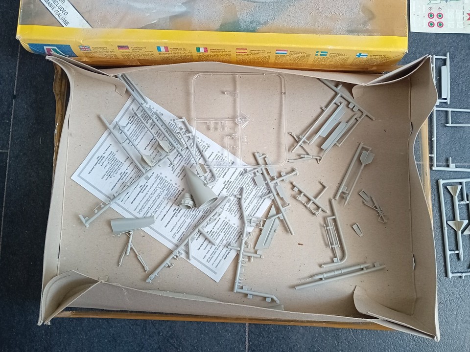 Italieri Tornado Aircraft Model Box And Spare Parts eBay
