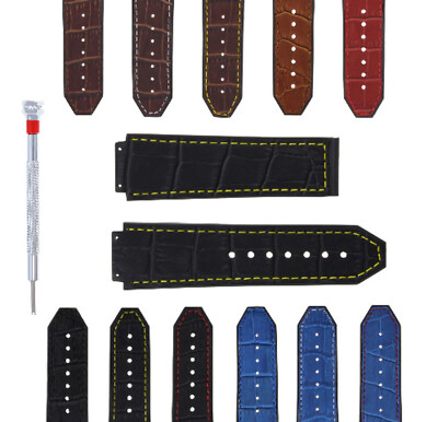 HUBLOT　アリゲーターラバーベルト 24MM ALLIGATOR LEATHER RUBBER BAND STRAP FOR 44-45MM HUBLOT