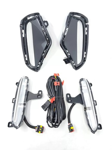 Fit 2019-2024 Toyota Rav4 Dual Color LED DRL Signal Fog Light Bezel Wire Set L R - 第 1/16 張圖片