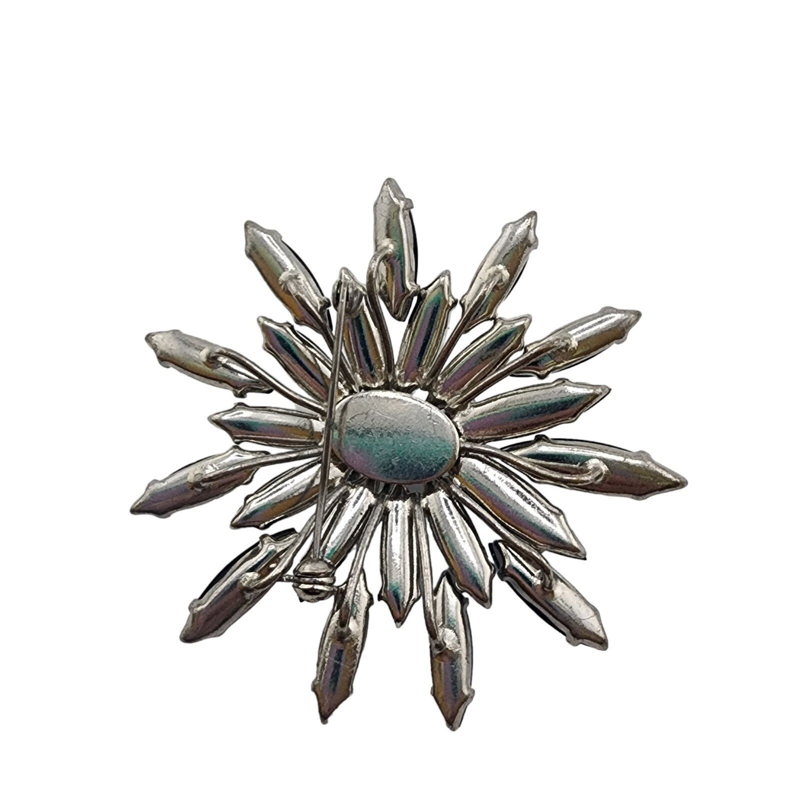 Vintage Unsigned Unique Construction Layered Rhin… - image 3