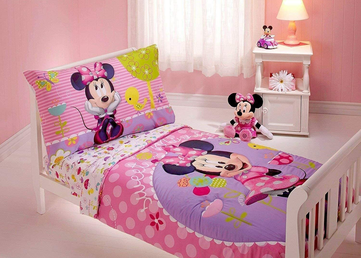 Disney Cars Team Lightening 4 Piece Toddler Bedding Set For Sale Online Ebay