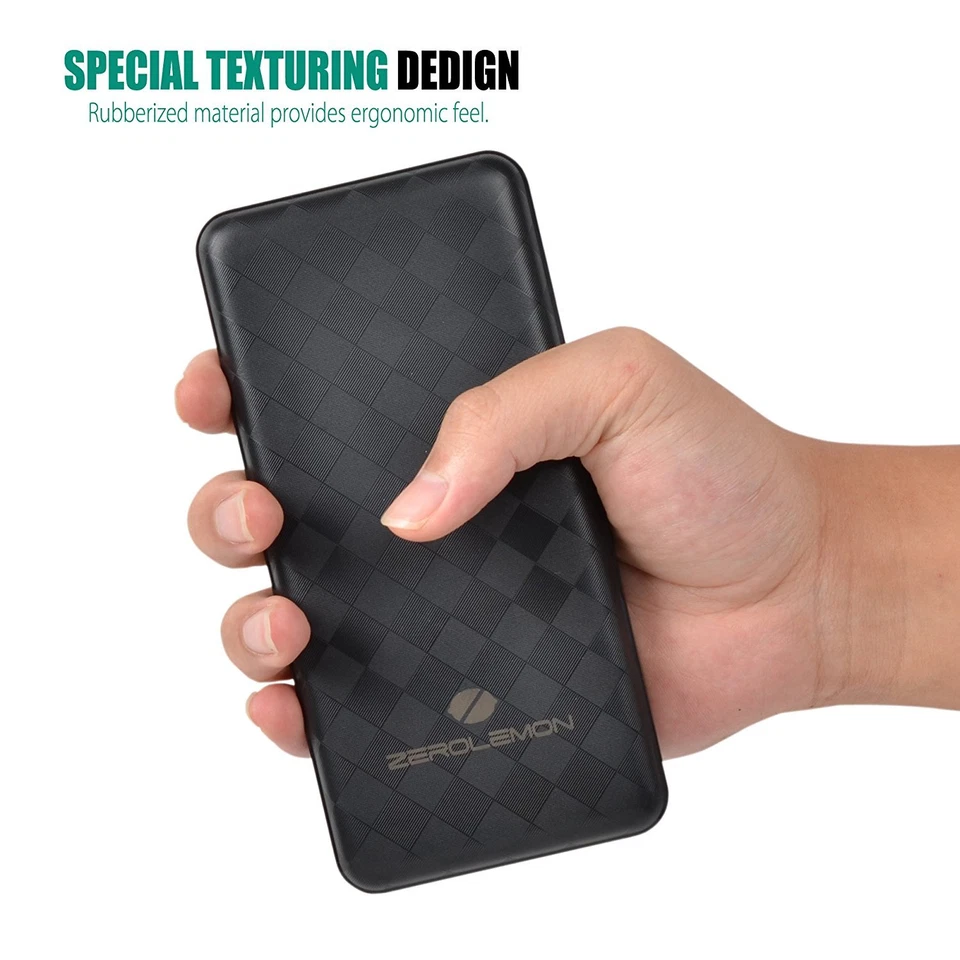 Внешний аккумулятор ZEROLEMON Y911 9000 мАч JuiceStick (черный) - Изображение 2 из 2