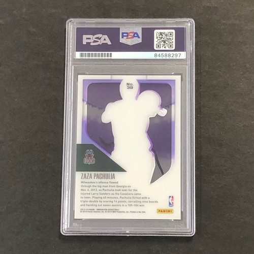 2013-14 Innovation Basketball #39 Zaza Pachulia Signed Card AUTO PSA Slabbed Buc - Picture 2 of 2