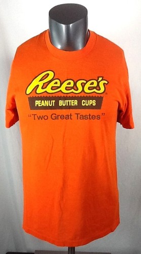 Vintage Reese’s Peanut Butter Cups (Large) Single Stitch “Two Great Tastes” Tee - Picture 2 of 5