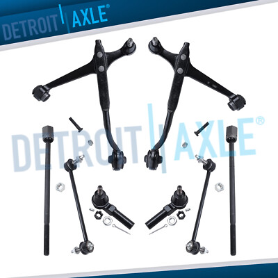 Front Lower Control Arm Sway Bar Link TieRod End Kit for 1999-2003 Ford Windstar