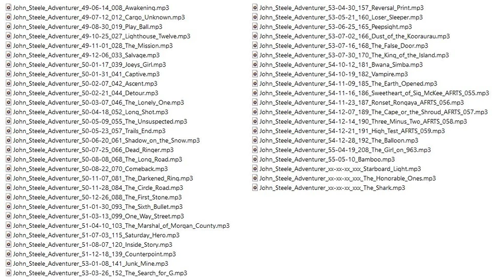 JOHN STEELE ADVENTURER 49 Unique Oldtime Radio MP3 OTR On USB Flash Drive Foto 3 de 4