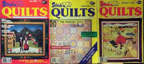 STITCH 'N SEW QUILTS - Lovely Exciting Quilt Patterns - Five (5) Vintage Issues - Foto 2 di 3