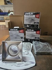 RELN 4”x4”Stainless Steel Square Shower Drain w/Square Pattern Drain 
