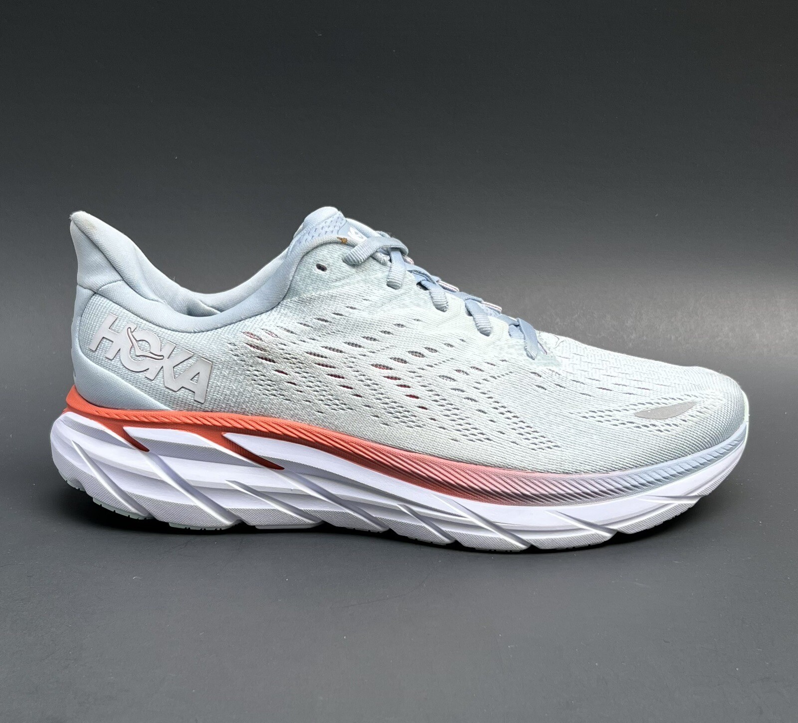 HOKA Clifton 8 Women's Light Blue Running Shoes 10 Wide Width NEW eBay