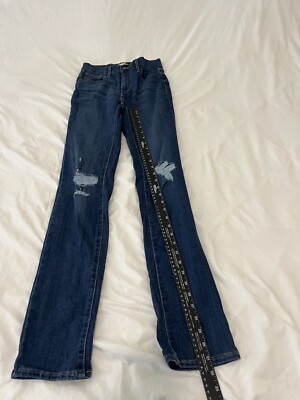 Levi's Womens Jeans 724 High Rise Straight Size 27 Denim Pants Casual 26x27 349
