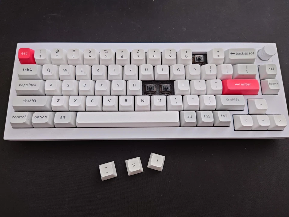 Keychron Q2 Pro, Shell White, ANSI, Hot Swapp, 65 %, Black Ink V2, sehr gut, OVP