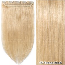 Russian Clip in 100% Human Hair Remy Extensions 3/4Full Head One Piece/THICK 18