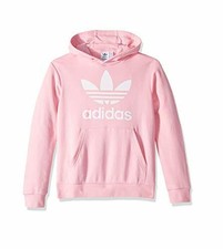 light pink adidas trefoil hoodie
