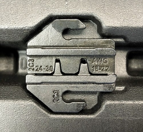 Quick Change Ratchet Crimp Tool Kit Wire Terminals 5 Dies Ring Open Barrel Pin - Picture 8 of 9