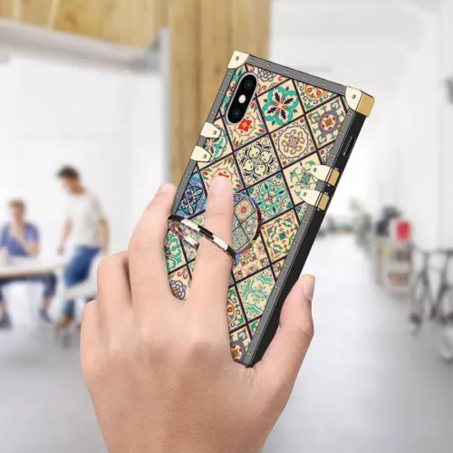 Luxury Ring Grid Totem Cover Case For 11 12 13 14 15 16 Pro Max XR XS 7 8 SE 16E - Picture 11 of 17