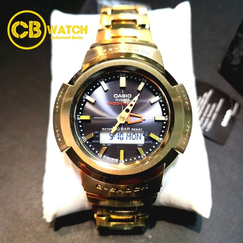 CASIO G SHOCK X ALL METAL SERIES MULTIBAND 6 TOUGH SOLAR Golden AWM-500GD-9A