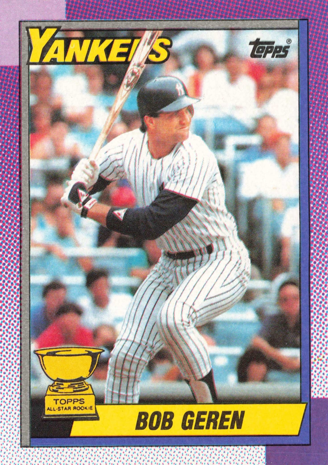 Bob Geren Topps #536 1990 Topps New York Yankees