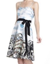 Anthropologie Dress New Moulinette Soeurs Skyward Paris City Strapless Pockets