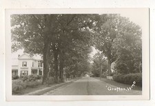 RPPC Street Scene in GRAFTON VT Vintage Windham County Real Photo Postca...