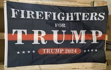 Donald Trump Firefight 2024 Flag FREE SHIP Save America Republican USA Sign 3x5’