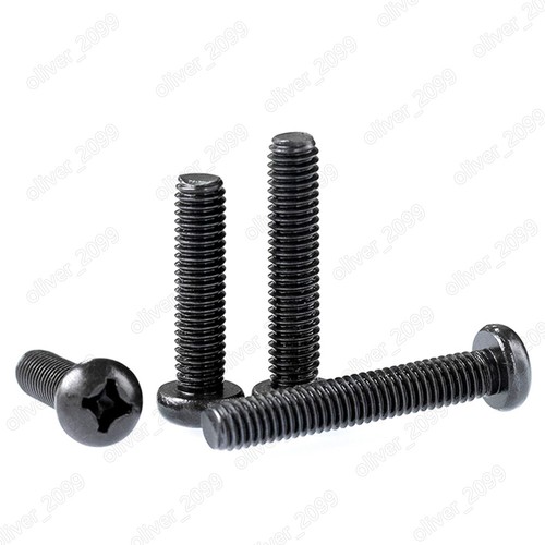 Tornillos de cabeza de cacerola pequeños Phillips Cross de acero inoxidable 304 negros M2 M2,5 M3 M4 - Imagen 3 de 6