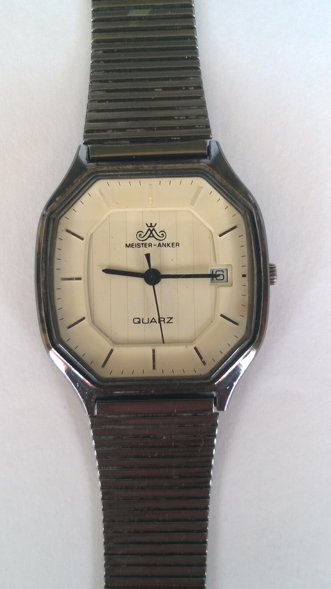 Vintage Meister Anker Men's WristWatch Quartz Movement Kaliber 13