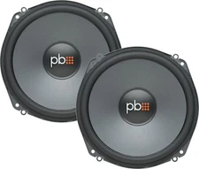 PowerBass OE-700 OEM Replacement 7'' Midrange 2-Ohm Shallow Speakers L2-700 Pair