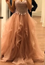 brand new with tags- camille la vie blush pink prom dress size 6