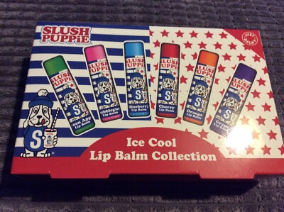 NEU UND VERPACKT Neu Versiegelt Just Balmy Lippenbalsam Kollektion - 4g x 6 - Slush Puppie Ice Cool