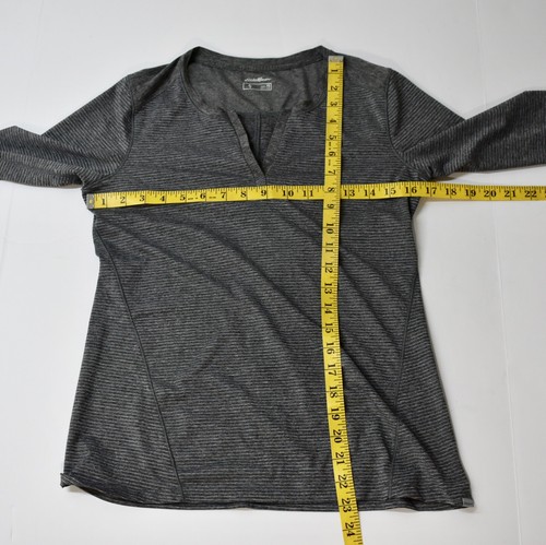 EDDIE BAUER Women’s Athletic Sweater Size XS Striped Gray Stretch Long Sleeves. - Picture 12 of 12
