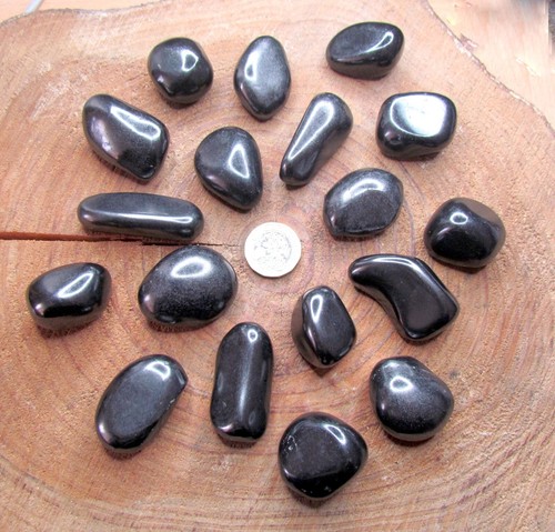 Shungite 20g to 30g Size Pebbles Stone Tumbled 5G EMF Protection Healing - Picture 3 of 21