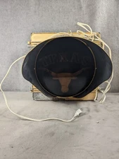Vintage Light Up Traffic Light Texas Bull Hanging Wall Decor - Works