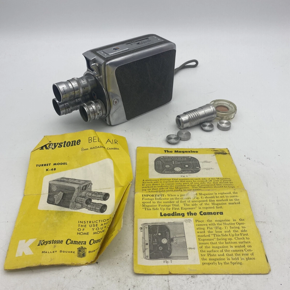 CAMERA KEYSTONE - TYPE BEL AIR magazine - 8 m/m - MD 3809 - USA
