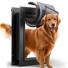 3-Flap Dog Door, All Aluminum Alloy Large Doggy Door Doggie door for Wall, He...